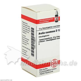 ARALIA RACEMOSA D12, 10 G – PZN 7159577 из Германии