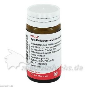 Apis Belladonna Globuli velati, 20 G – PZN 84882 из Германии