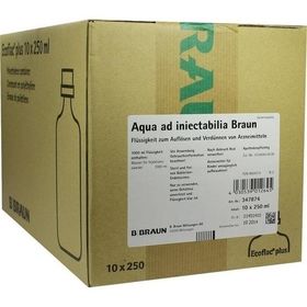 AQUA AD INJECT ECOFLAC PLUS, 10X250 ML – PZN 8609315 из Германии