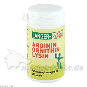 Arginin/Ornithin 1000mg/TG, 60 ST – PZN 9202107 из Германии