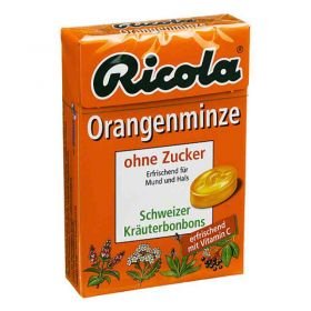 Ricola ohne Zucker  Box Orangenminze Bonbons (50 g) – PZN 3912351 из Германии