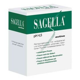 Sagella active Reinigungstücher (10 stk) – PZN 10123620 из Германии