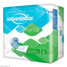 Sabanindas normal 60 x 60 cm Bettschutzeinlage, 25 ST – PZN 11132733 из Германии