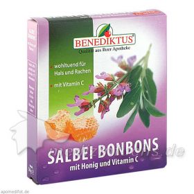 Salbei Bonbons mit Honig und Vitamin C, 50 G – PZN 1854201 из Германии