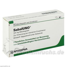 SabalUNO 320mg Weichkapseln, 60 ST – PZN 313035 из Германии