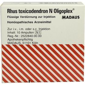 Rhus toxicodendron N Oligoplex Ampullen, 10 ST – PZN 3799558 из Германии