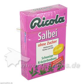 RICOLA o.Z. Box Salbei Bonbons, 50 G – PZN 8518860 из Германии