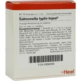 SALMONELLA TYPHI INJ NOS, 10 ST – PZN 896999 из Германии