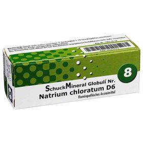 Schuckmineral Globuli 8 Natrium chloratum D6 (7.5 g) – PZN 425573 из Германии