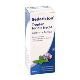 Sedariston Tropfen für die Nacht Baldrian + Melisse (50 ml) – PZN 4218026 из Германии