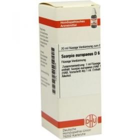 Scorpio Europaeus D 6 Dilution (20 ml) – PZN 7179835 из Германии