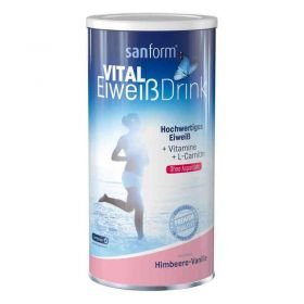 Sanform vital Eiweiss Drink Himbeere-vanille Pulve (420 g) – PZN 12903902 из Германии