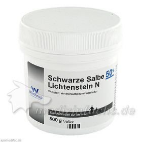Schwarze Salbe 50% Lichtenstein N, 500 G – PZN 1596348 из Германии