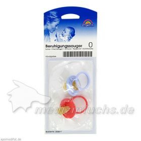 Sauger- Beruhig.Kirsche Latex 0-3 Mon. flied/rot, 2 ST – PZN 224544 из Германии