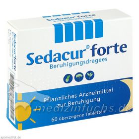 Sedacur forte Beruhigungsdragees, 60 ST – PZN 2647390 из Германии
