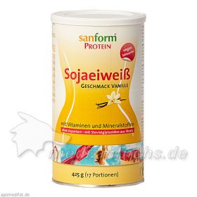 Sanform Protein Sojaeiweiß Vanille, 425 G – PZN 3480354 из Германии