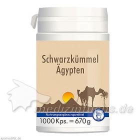 Schwarzkümmel Ägypten + Vitamin E, 1000 ST – PZN 4191793 из Германии