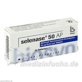 selenase 50 AP, 20 ST – PZN 4445609 из Германии