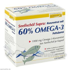Seefischöl Supra mit 60% Omega-3-Fettsäuren Weichk, 100 ST – PZN 4999408 из Германии