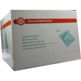 SAUGKOMPRESSEN 20x40 cm steril, 15X1 ST – PZN 7098999 из Германии