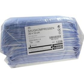 Saugkompressen unsteril 10X20cm, 25 ST – PZN 7607202 из Германии