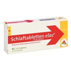Schlaftabletten elac 50mg Tabletten, 20 ST – PZN 8812654 из Германии