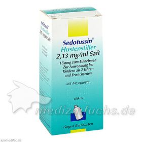 Sedotussin Hustenstiller, 100 ML – PZN 8896912 из Германии