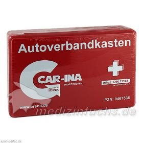 Senada CAR-INA Autoverbandkasten rot, 1 ST – PZN 9467538 из Германии