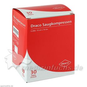 Saugkompressen unsteril 10x10cm Draco, 30 ST – PZN 948779 из Германии