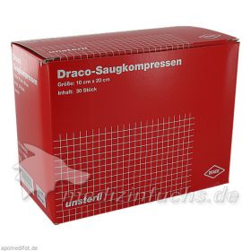 Saugkompressen unsteril 10x20cm Draco, 30 ST – PZN 948785 из Германии
