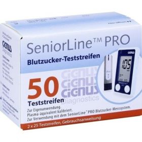 SeniorLine PRO Cignus Blutzucker-Teststreifen, 2X25 ST – PZN 11075018 из Германии