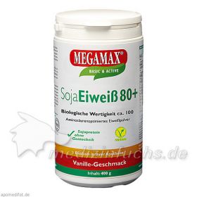 Soja Eiweiss 80+Methionin Vanille, 400 G – PZN 1445282 из Германии