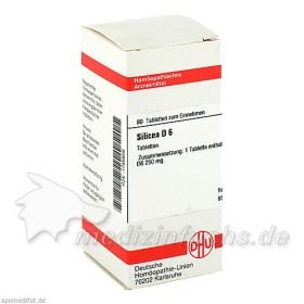 SILICEA D 6, 80 ST – PZN 1785606 из Германии
