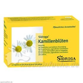 SIDROGA KAMILLENBLUETE, 20 ST – PZN 1884828 из Германии