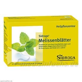 SIDROGA MELISSENBLAETT, 20 ST – PZN 1884892 из Германии