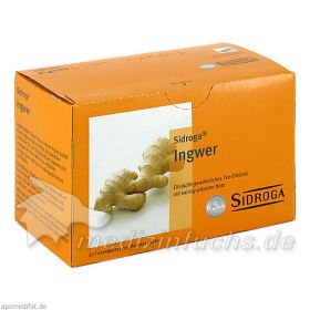 Sidroga Ingwer, 20 ST – PZN 2026630 из Германии