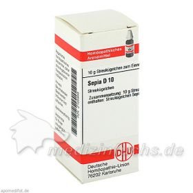 SEPIA D10, 10 G – PZN 2105938 из Германии