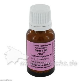 SILICEA D 6, 15 G – PZN 2154931 из Германии