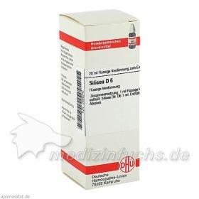 SILICEA D 6, 20 ML – PZN 2889242 из Германии