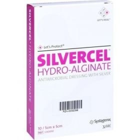 SILVERCEL Hydroalginat Verband 5x5cm, 10 ST – PZN 32098 из Германии