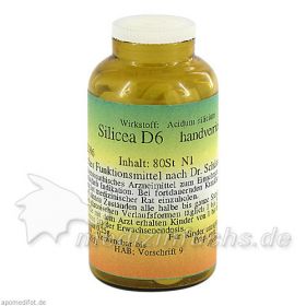 Silicea D 6 Schüssler Nr.11 handverriebene Tabl., 80 ST – PZN 3632396 из Германии