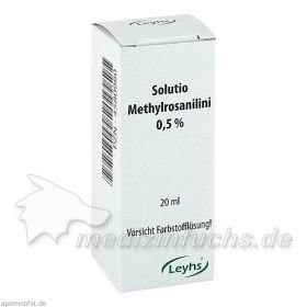 SOLUTIO METHYLROSANILIN 0,5%, 20 ML – PZN 4580980 из Германии