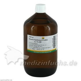 SOLUTIO HYDROXYCHIN. 0,1% SR, 1000 ML – PZN 4581028 из Германии