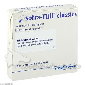 Sofra-Tüll classics Abschnitte 10x10cm, 50 ST – PZN 7050774 из Германии