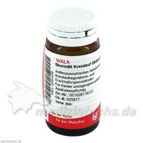 Skorodit Kreislauf Globuli velati, 20 G – PZN 84439 из Германии