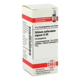 Stibium Sulf. nigrum D 30 Globuli (10 g) – PZN 1067609 из Германии
