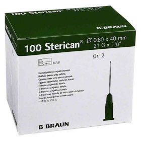 Sterican Kanüle luer-lok 0,80x40mm Größe 2  grün (100 stk) – PZN 2050806 из Германии