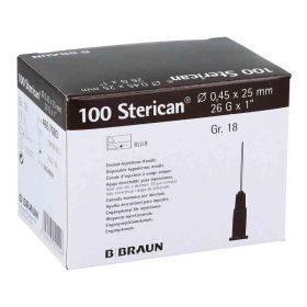 Sterican Kanüle luer-lok 0,45x25mm Größe 1 8 braun (100 stk) – PZN 2050858 из Германии