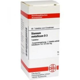 Stannum Met. D 3 Tabletten (80 stk) – PZN 2636162 из Германии
