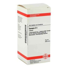Spongia D 4 Tabletten (200 stk) – PZN 2803631 из Германии